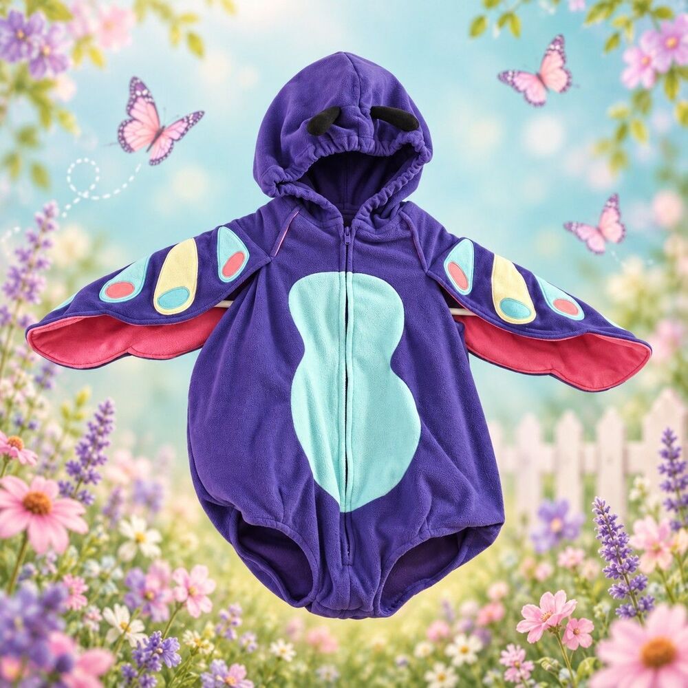 Carter's Baby Butterfly Halloween Costume 12M 12 Months Girl Insect Romper Bug